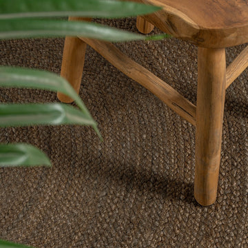Zara Braided Coastal Cottage Round Jute Round Rug
